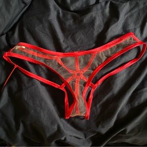 Fleur de Mal Red Ouvert Panty